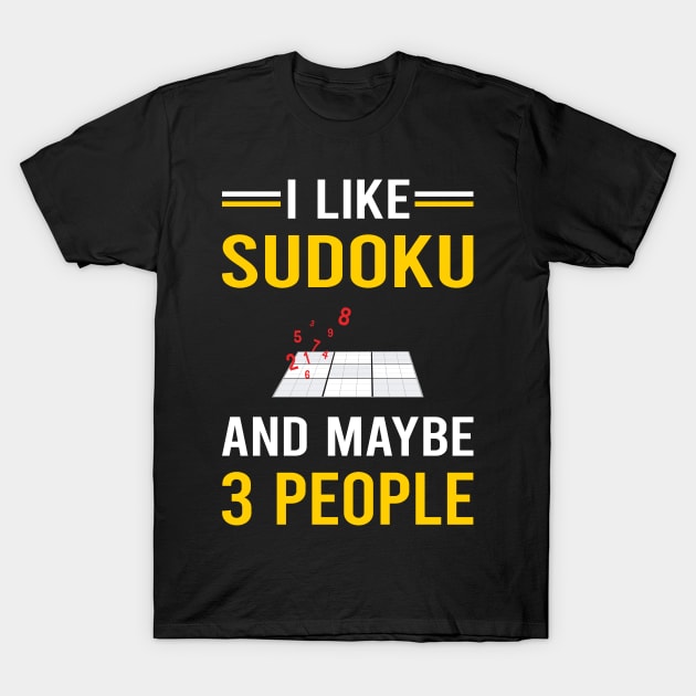 3 People Sudoku T-Shirt by Good Day